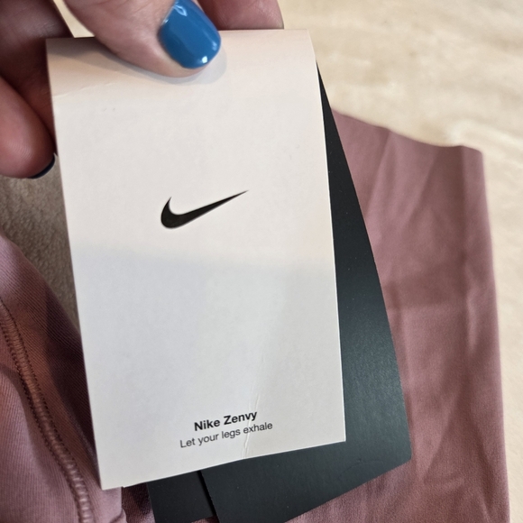 Nike Zenvy DRI-FIT leggings Size XSmall dusty rose/mauve New Training High Rise - Picture 4 of 12